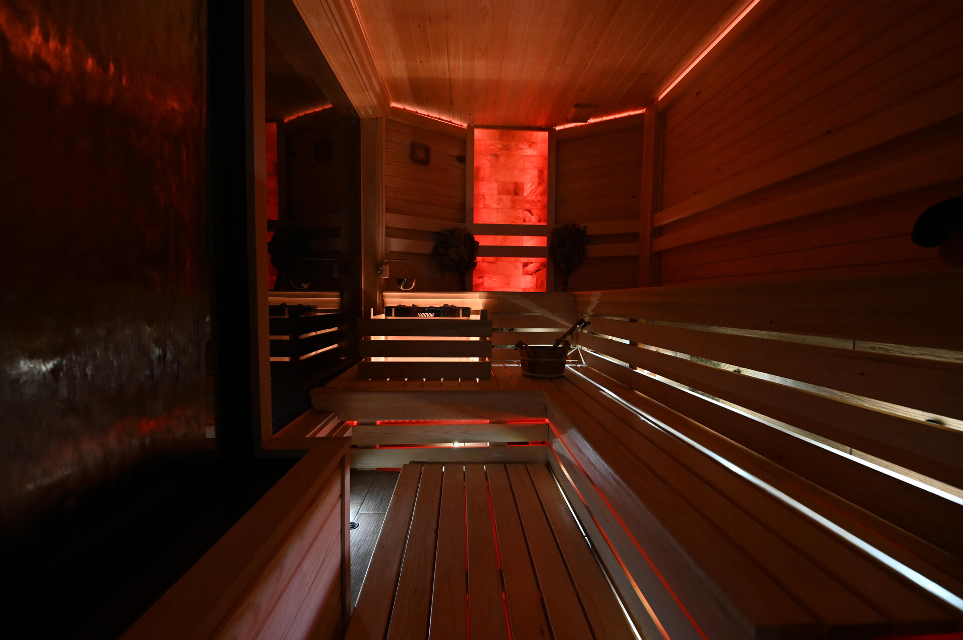 Sauna interior detail