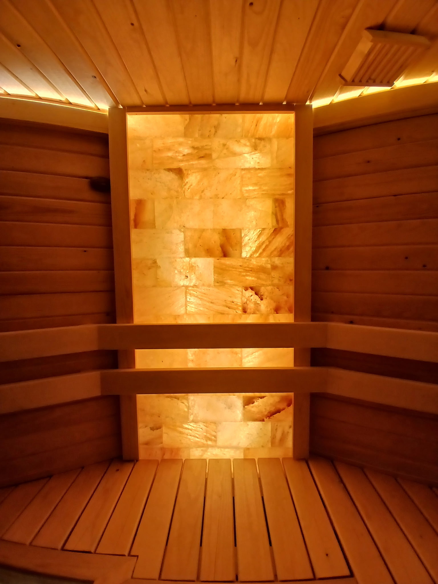Infrared sauna interior
