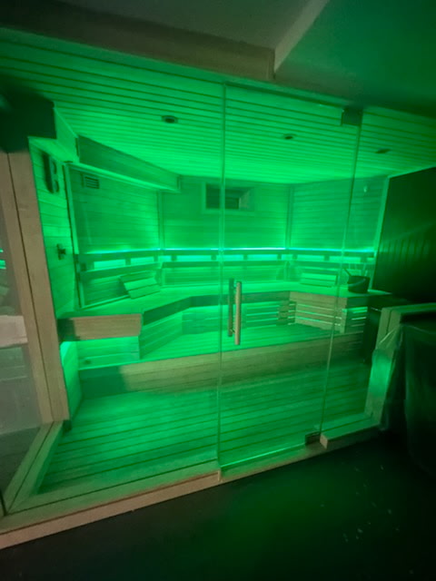 Sauna heater detail